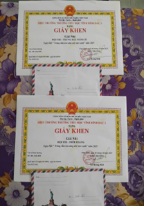 Phần thưởng của lớp đạt được