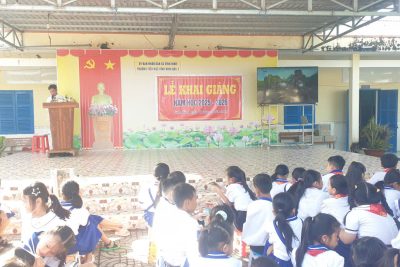 Trường tiểu học Vĩnh Bình Bắc 3 tổ chức khai giảng năm học 2025 – 2026