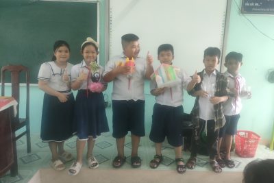Những ý tưởng tái chế rác thải nhựa, ý tưởng tái chế bảo vệ môi trường hay của các em học sinh lớp 3 trường TH Vĩnh Bình Bắc 3